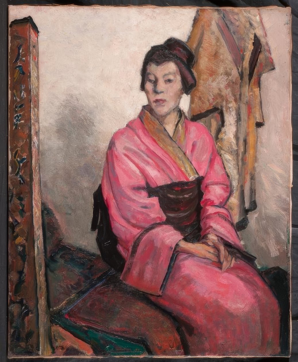 Lady in Kimono by Wilhelm Thöny