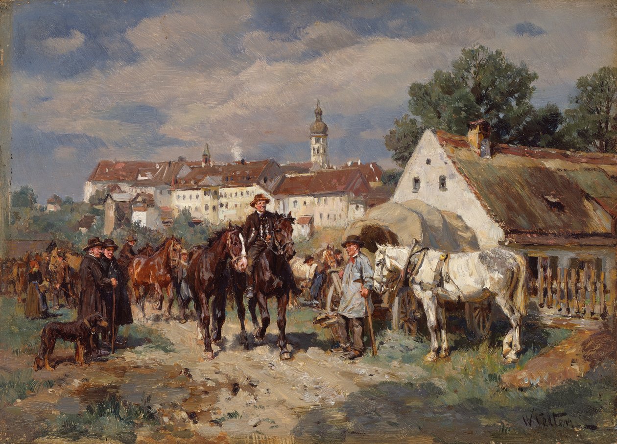 The Horse Fair by Wilhelm Velten