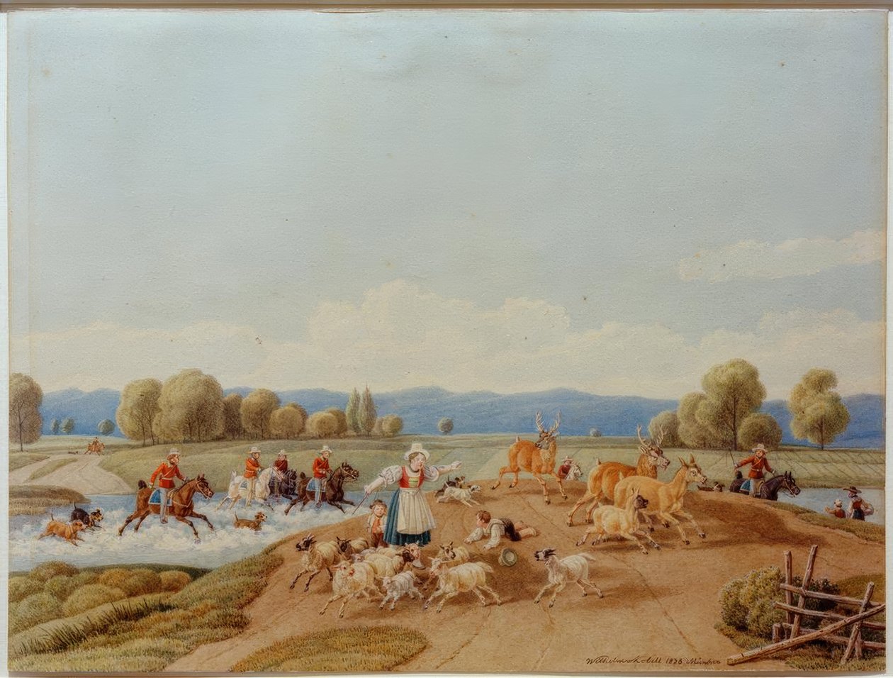 The Deer Hunt by Wilhelm von Kobell