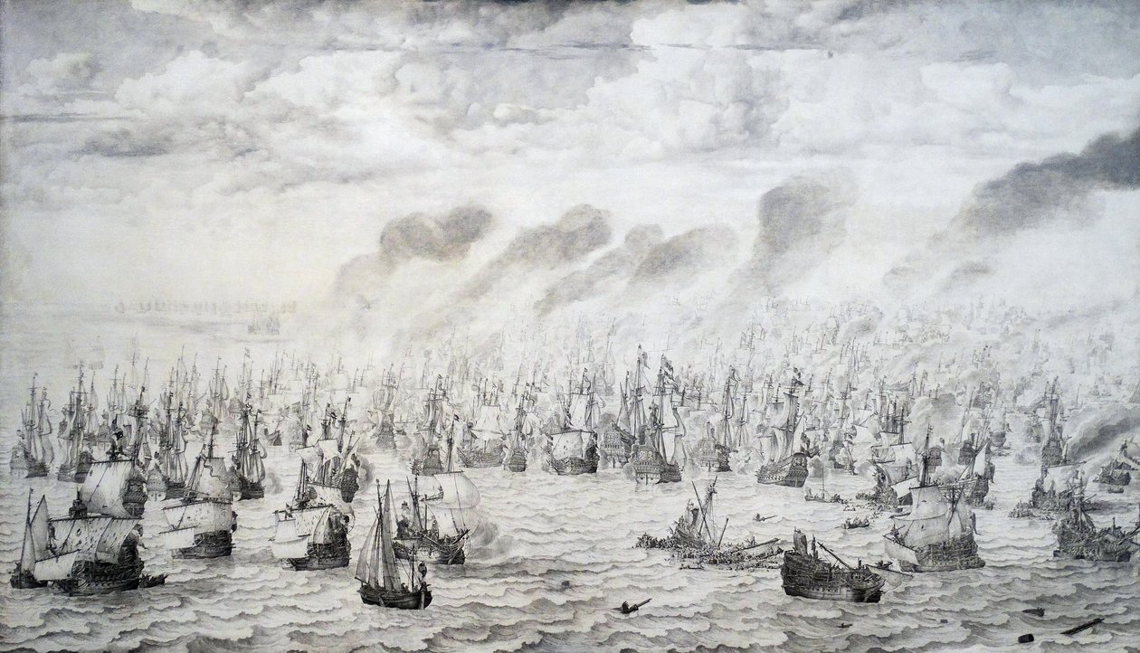 Battle of Terheide by Willem van de Velde the Elder