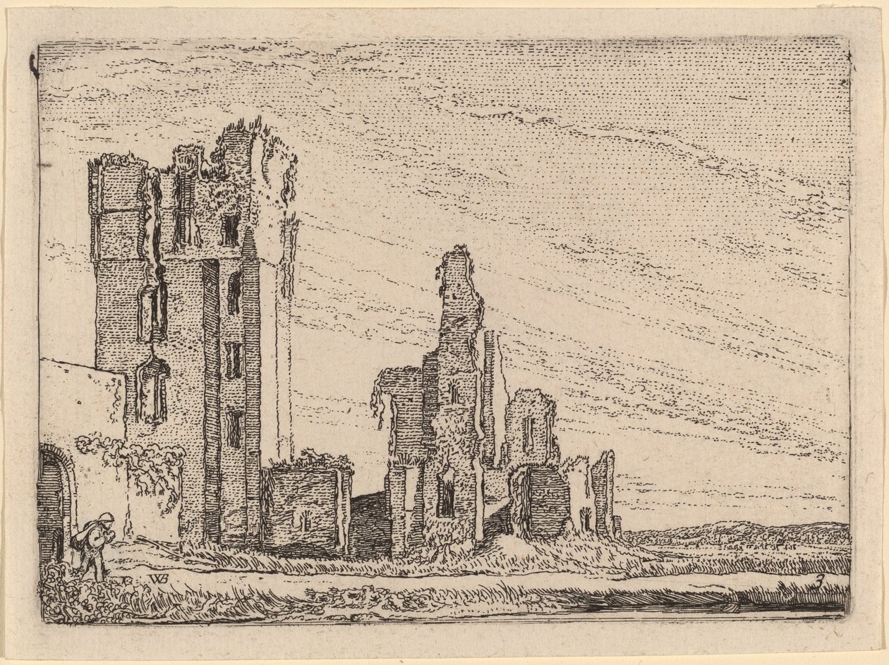 Two Ruins (Huys te Kleef near Haarlem) by Willem Buytewech