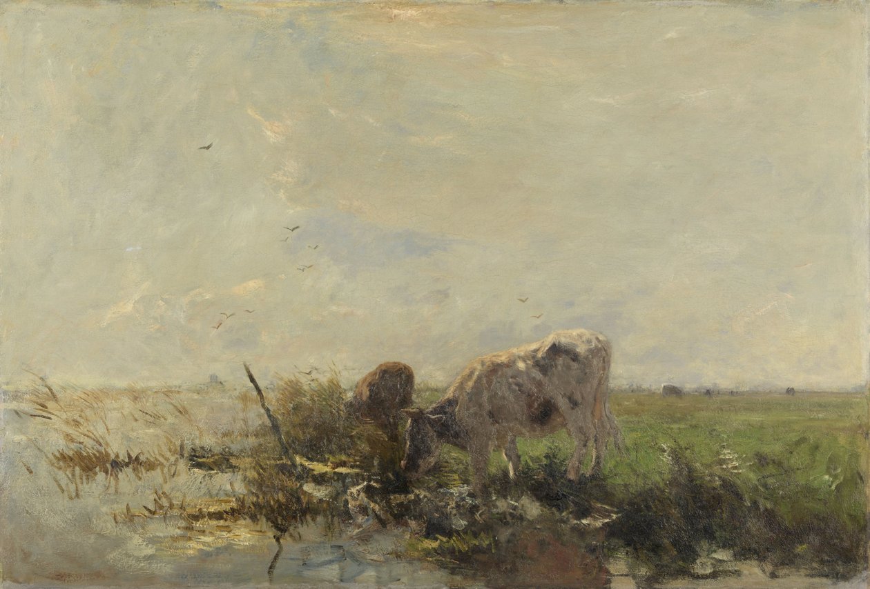 Cows by a Pond by Willem Maris