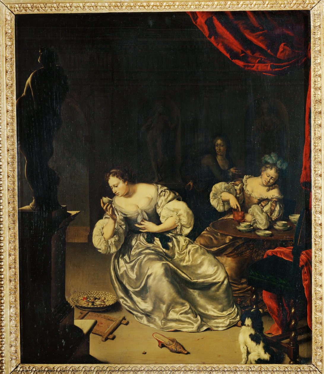 Tea Time by Willem van (after) Mieris
