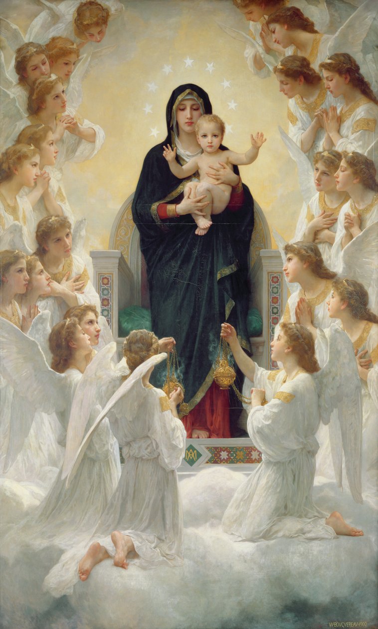 The Virgin with Angels by William Adolphe Bouguereau