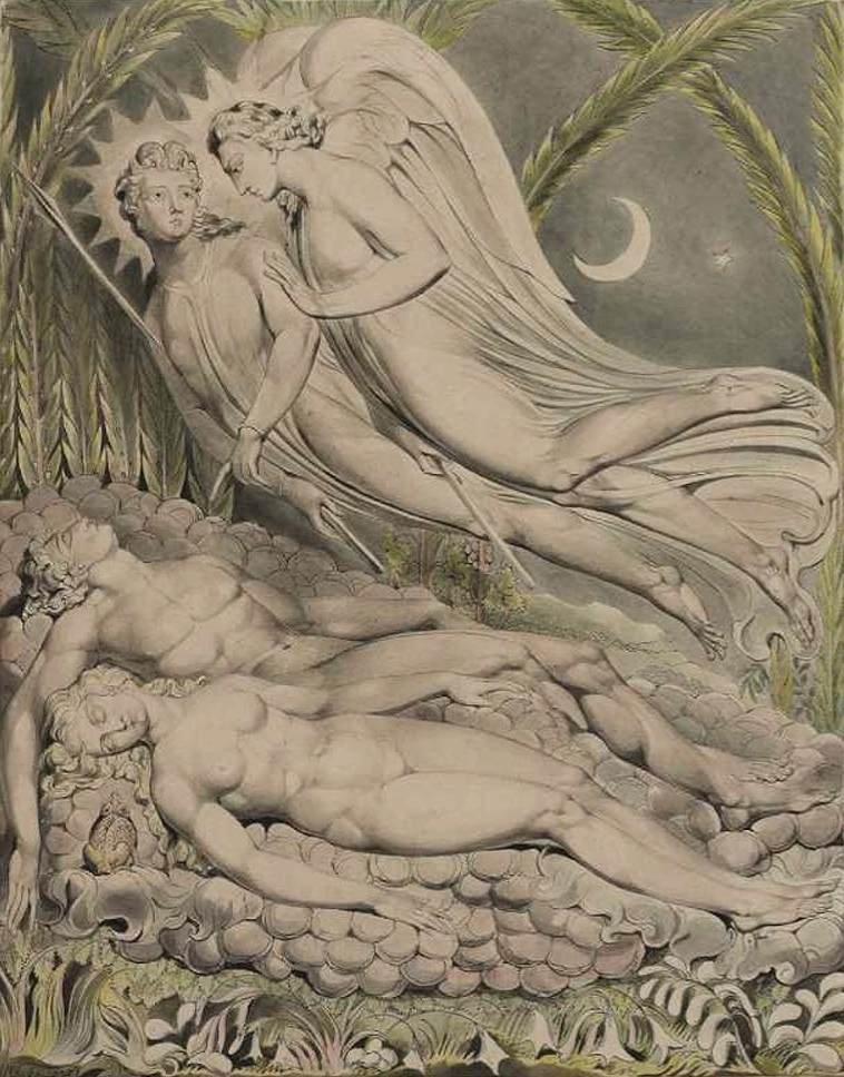 Adam and Eve Sleeping by William Blake