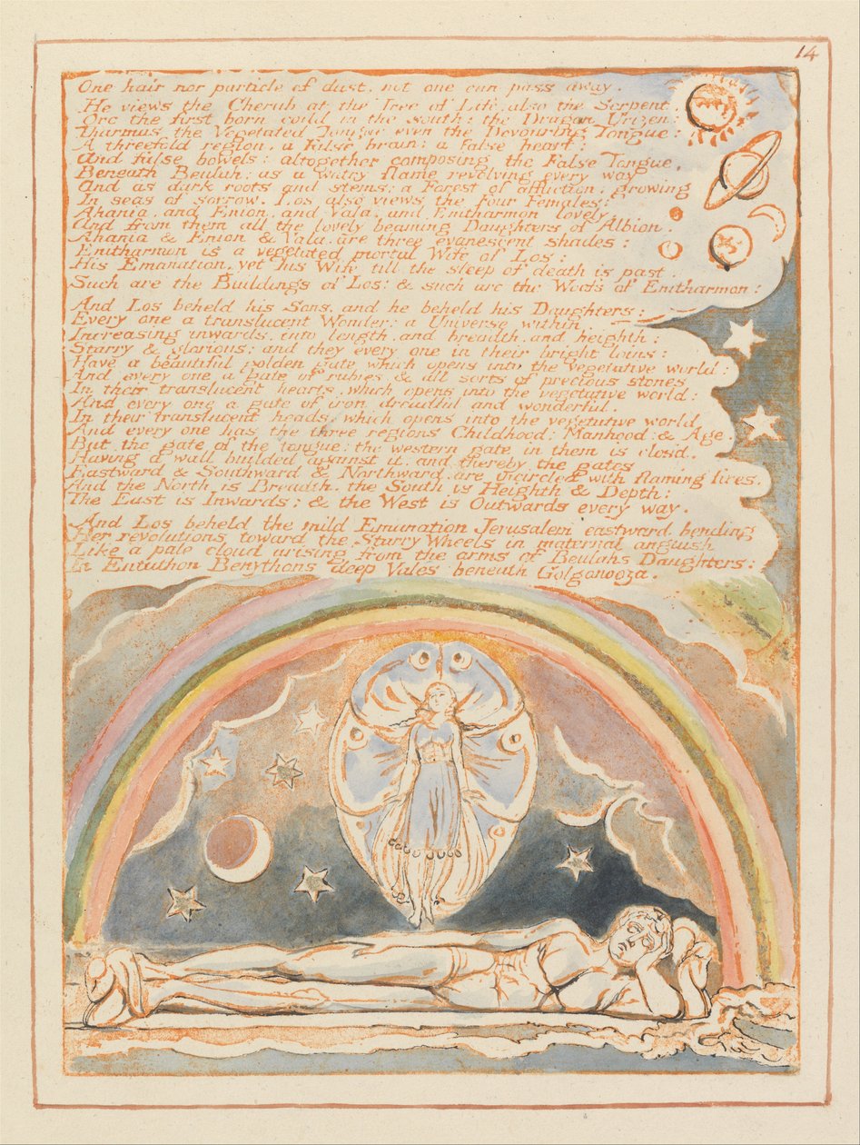 Jerusalem, Plate 14 by William Blake