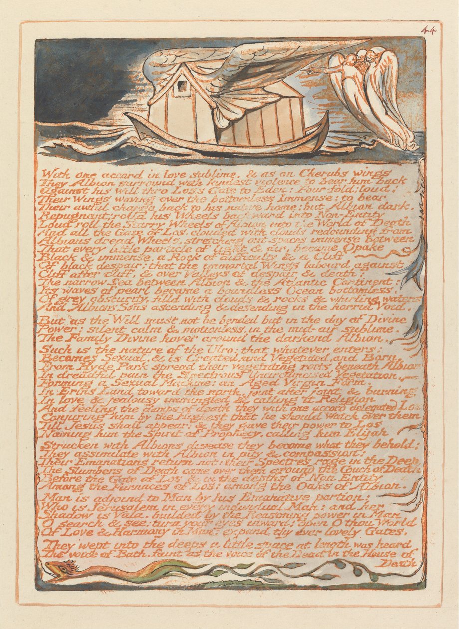 Jerusalem, Plate 44 by William Blake