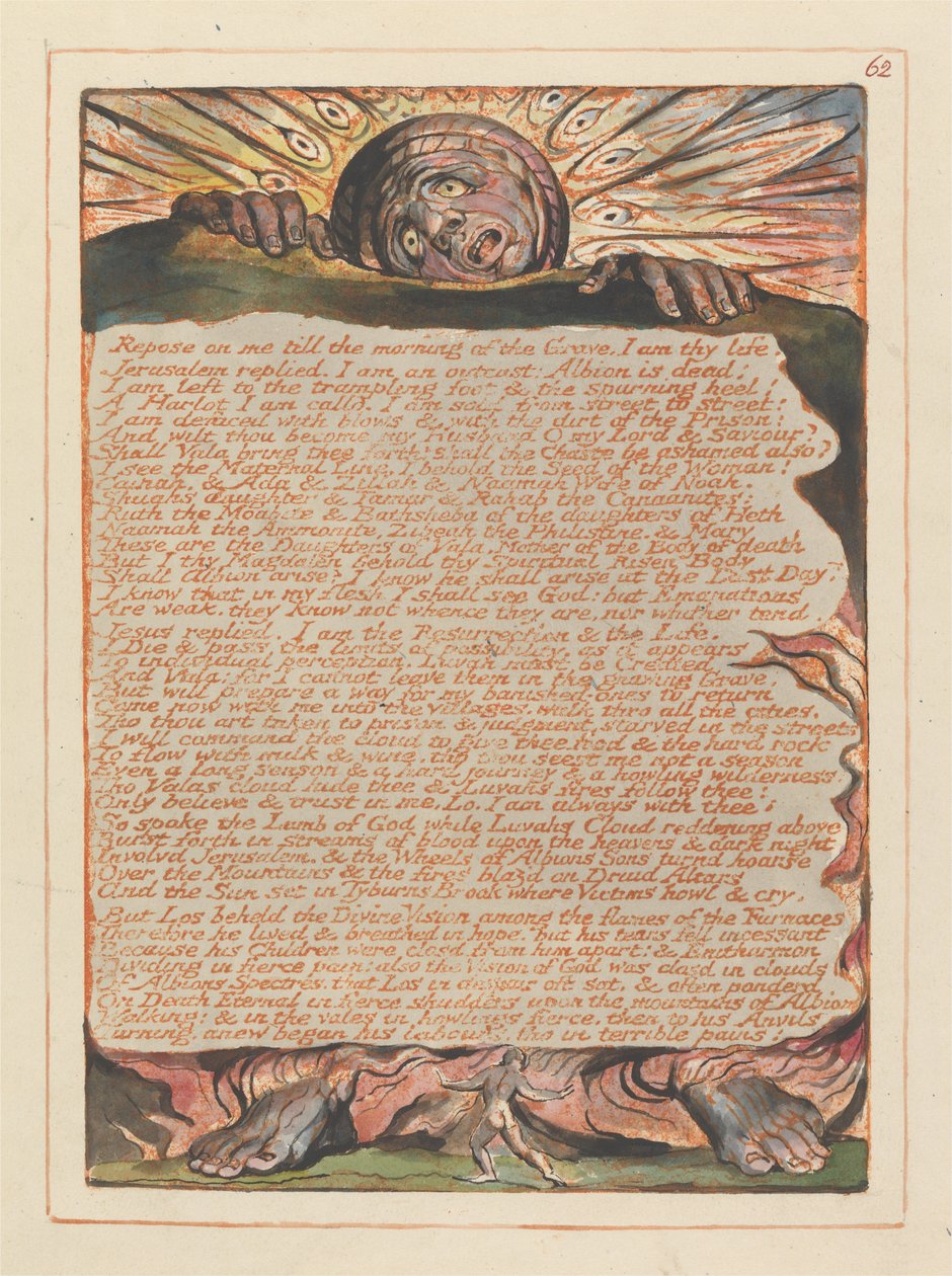 Jerusalem, Plate 62 by William Blake