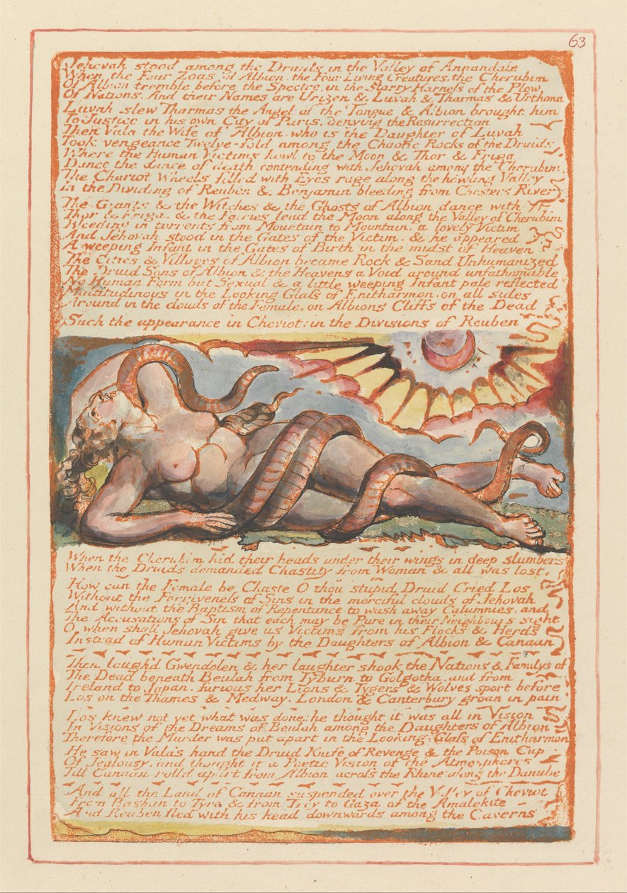 Jerusalem, Plate 63 by William Blake