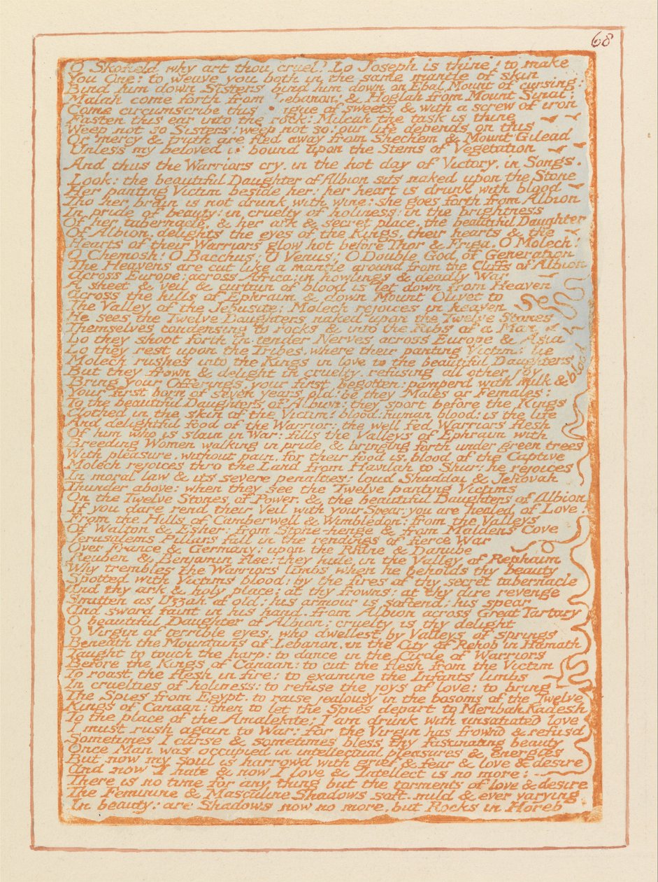Jerusalem, Plate 68 by William Blake