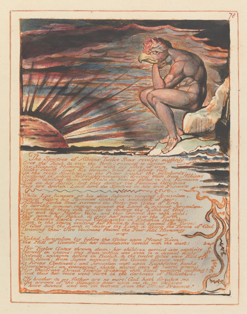 Jerusalem, Plate 78 by William Blake