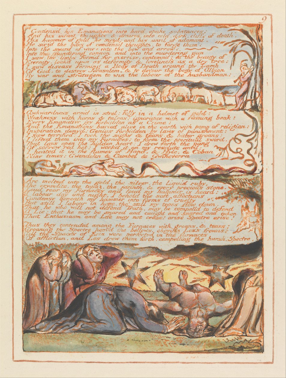Jerusalem, Plate 9 by William Blake