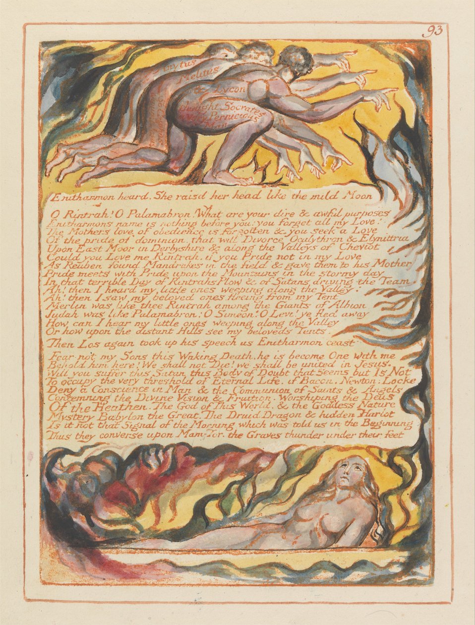 Jerusalem, Plate 93 by William Blake
