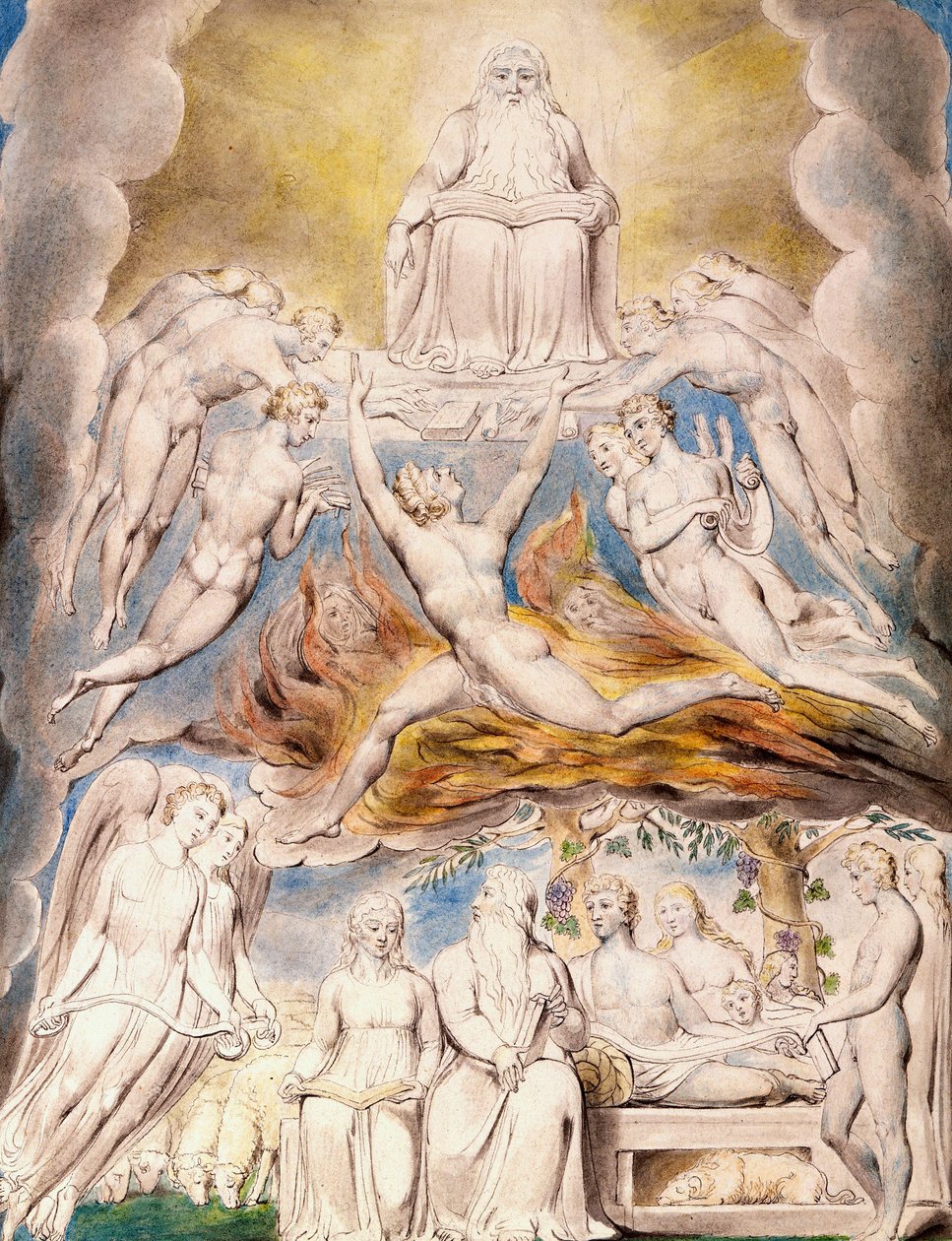 Satan Before the Throne of God by William Blake