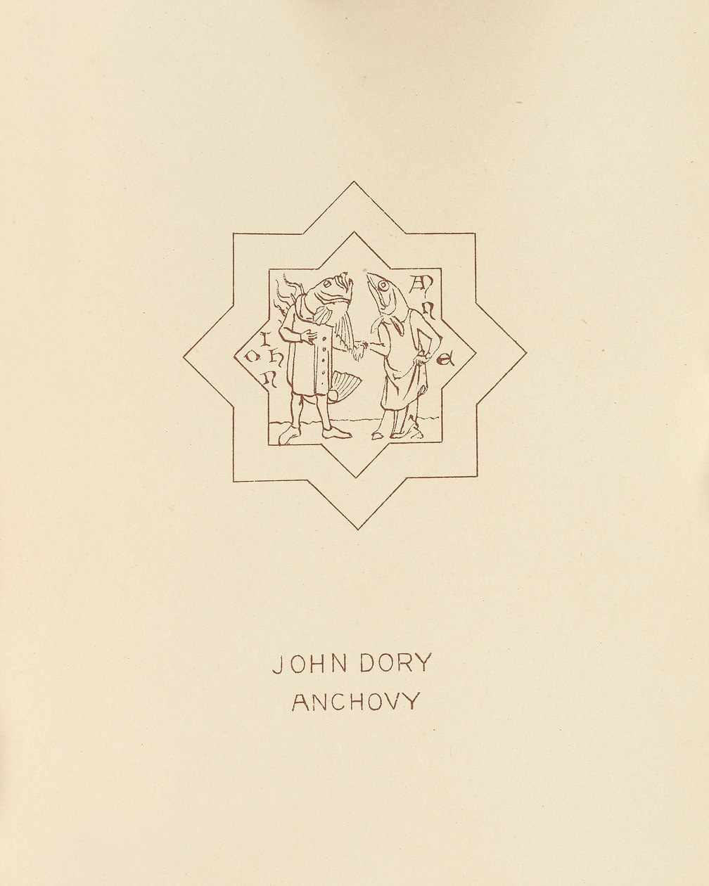 John Dory, Anchovy by William Burges