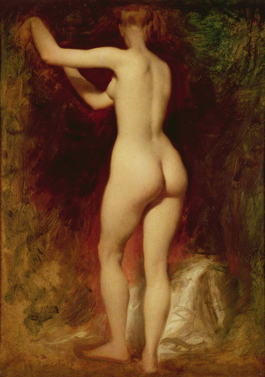 Female Nude from behind by William Etty