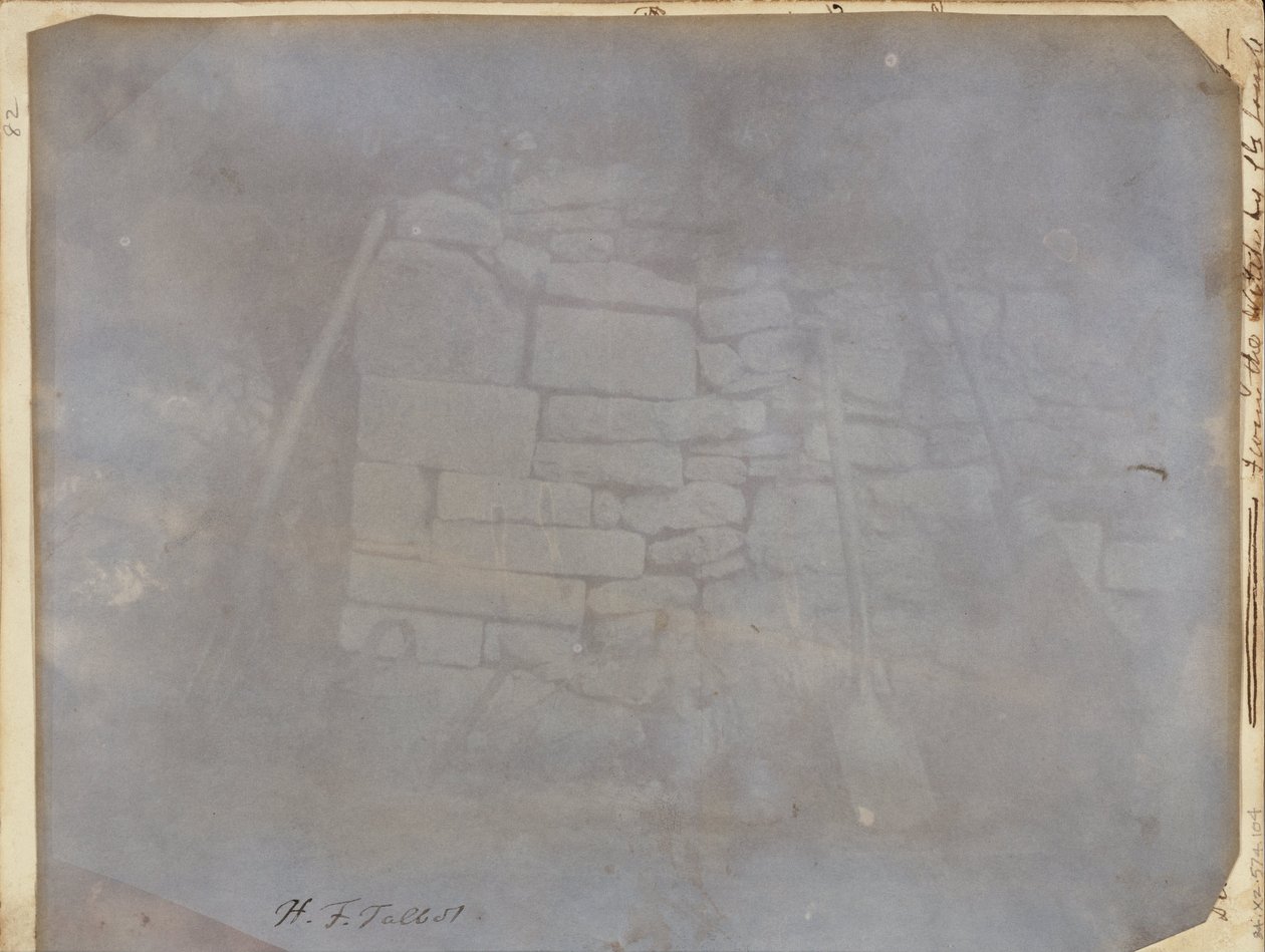 Wall in Melon Ground, Lacock Abbey by William Henry Fox Talbot