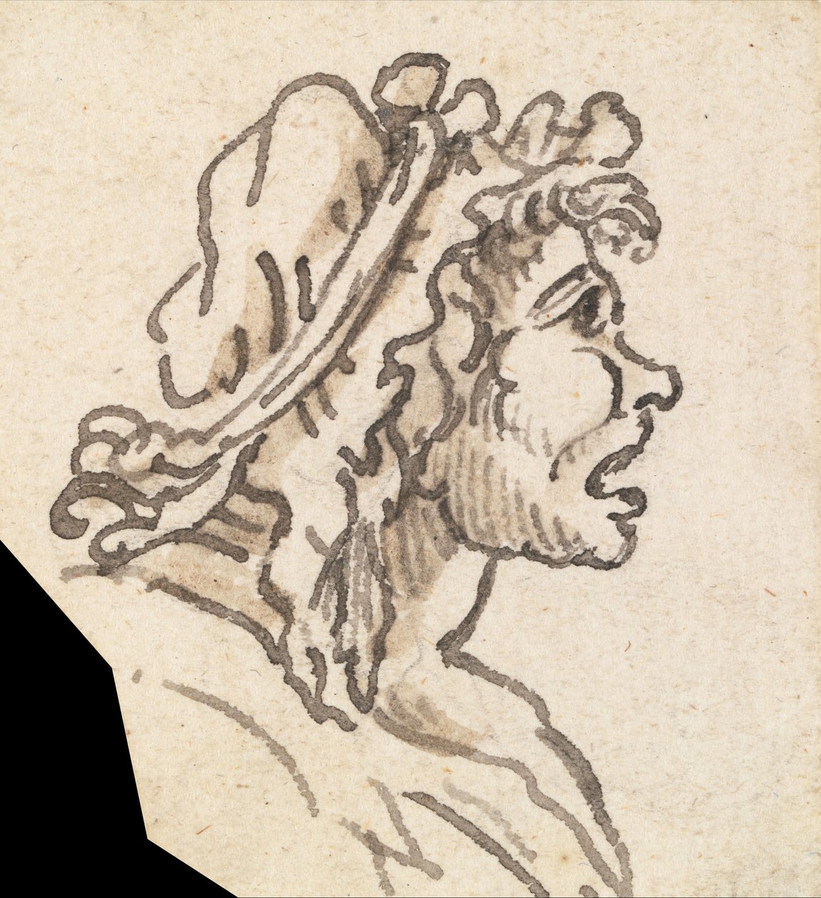 Grotesque Male Head by William Hogarth