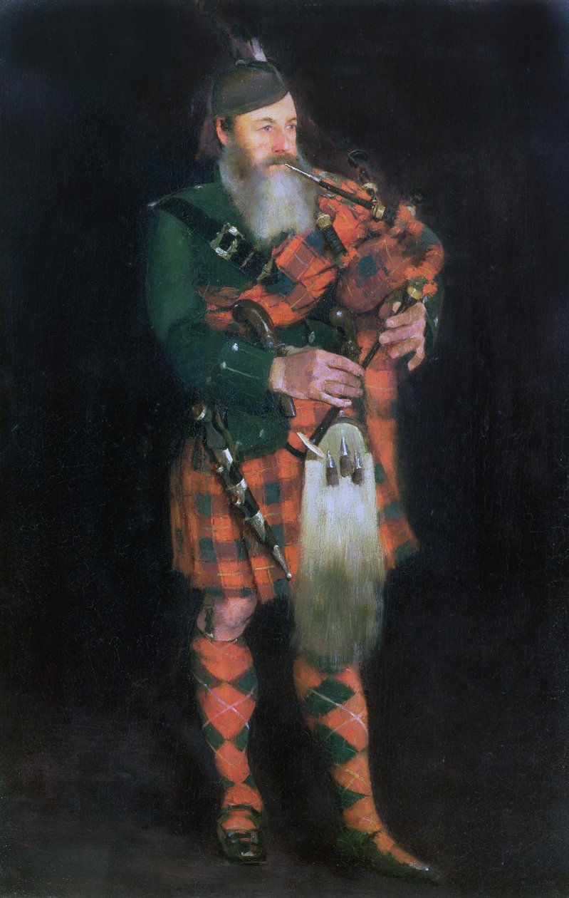A Piper, 1885 by William Kennedy