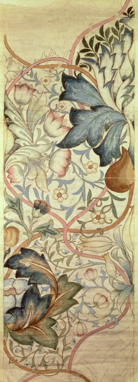 Original design for the Artichoke embroidery by Morris, c.1875 by William Morris