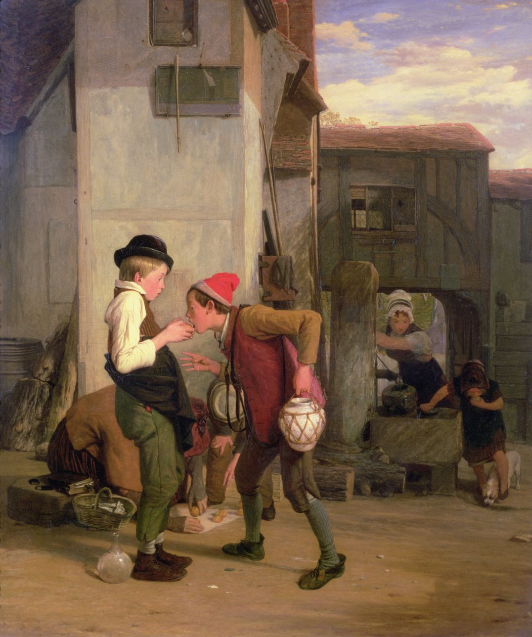 Lending a Bite by William Mulready