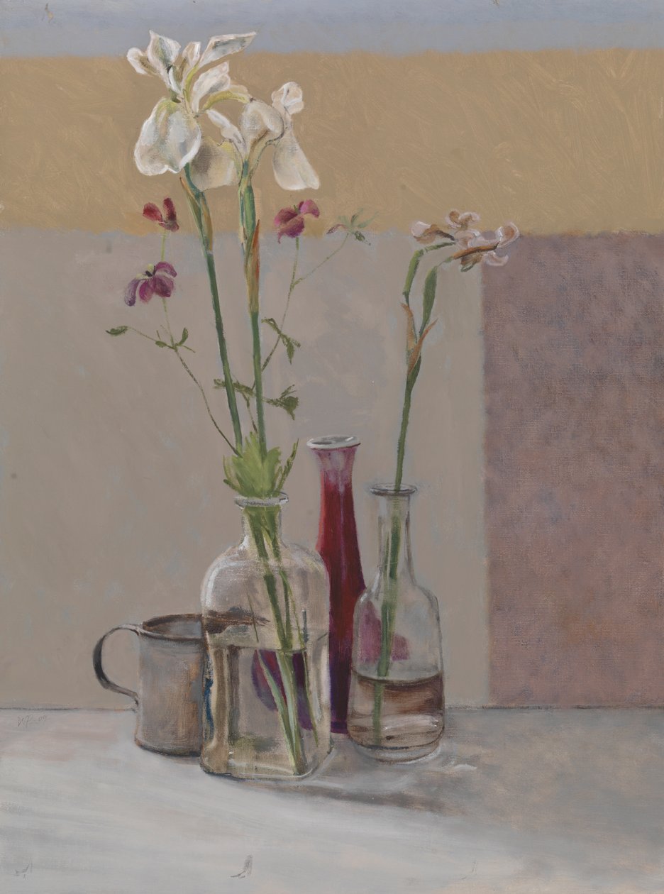 Tall White Irises by William Packer