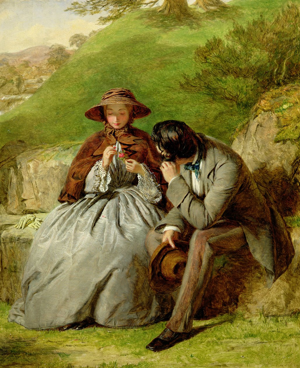 Lovers, 1855 by William Powell Frith