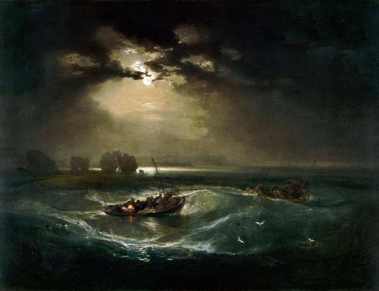 Fishermen at Sea / The Cholmeley Sea Piece by Joseph Mallord William Turner