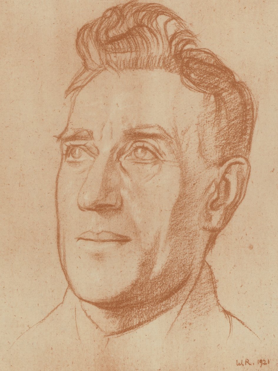 W H Davies by William (after) Rothenstein