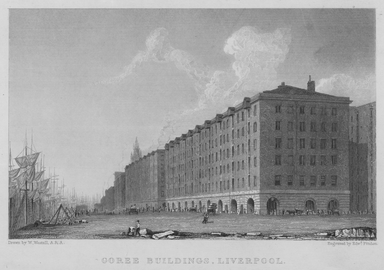 Goree Buildings, Liverpool by William (after) Westall