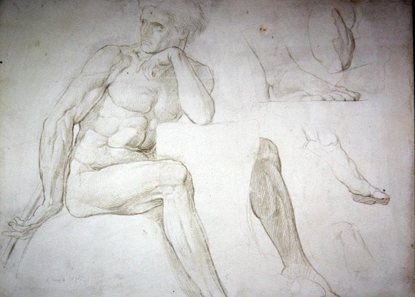 Male Nude Studies by William Blake Richmond