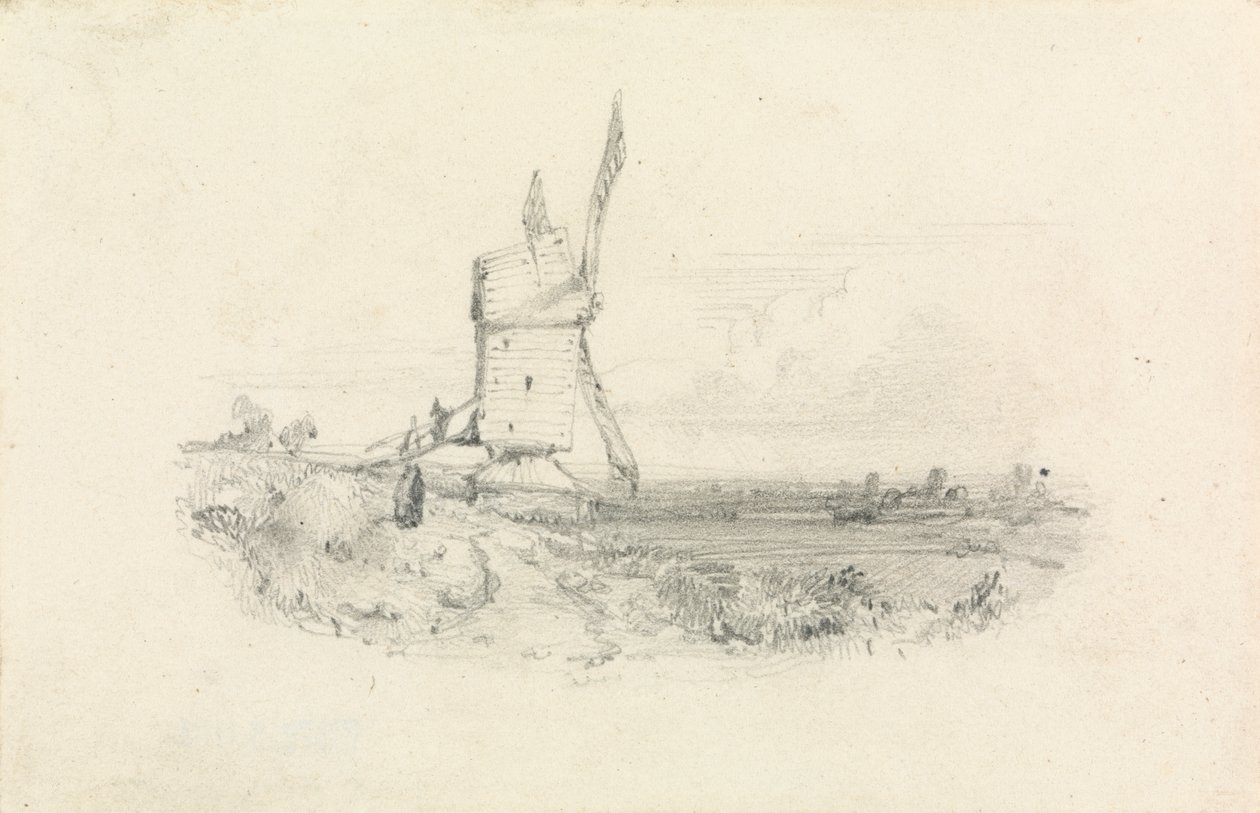 Windmill by William Callow