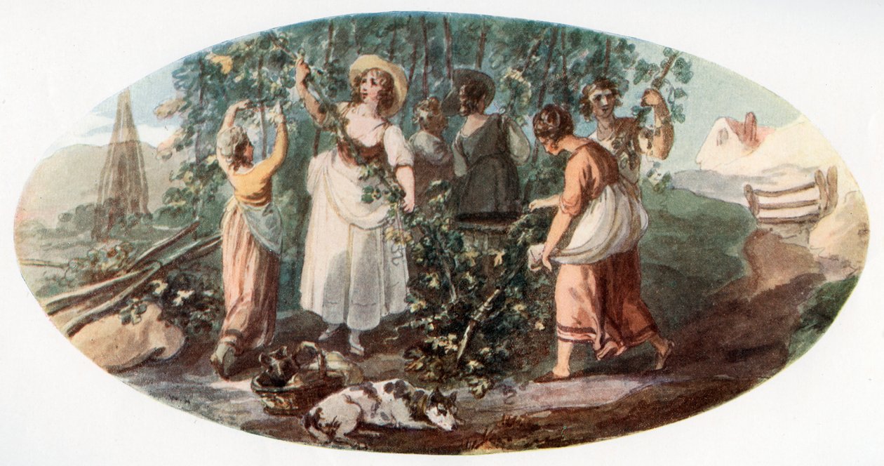 Hop Picking by William Hamilton