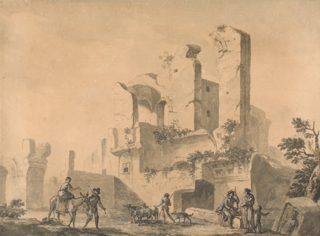 Ruins in Rome by William Hamilton