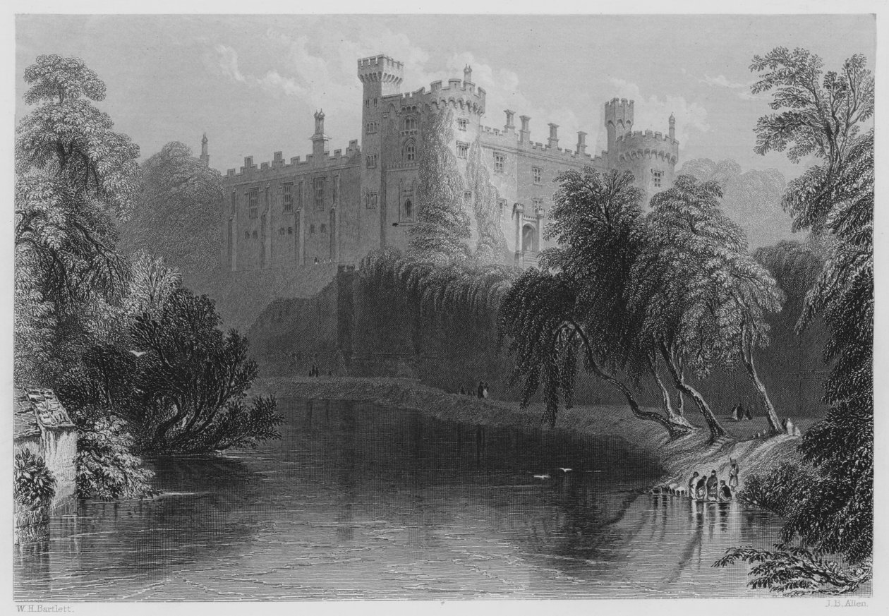 Kilkenny Castle by William Henry (after) Bartlett