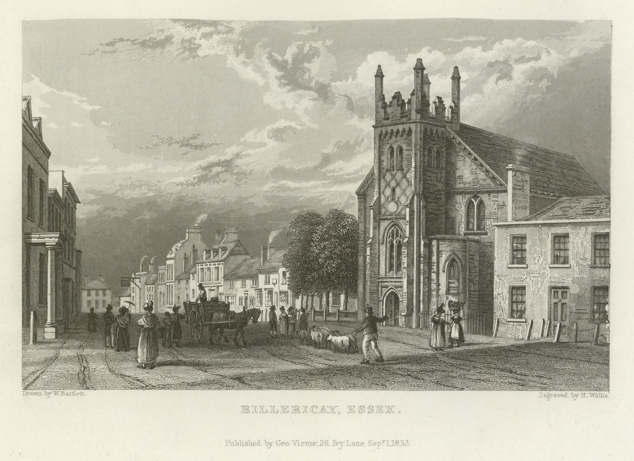 Billericay, Essex by William Henry Bartlett