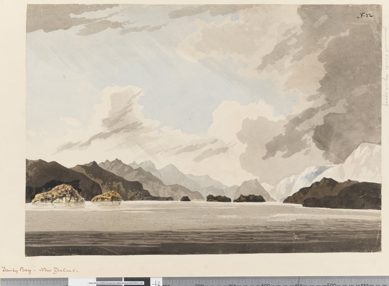 Dusky Bay, New Zealand by William Hodges