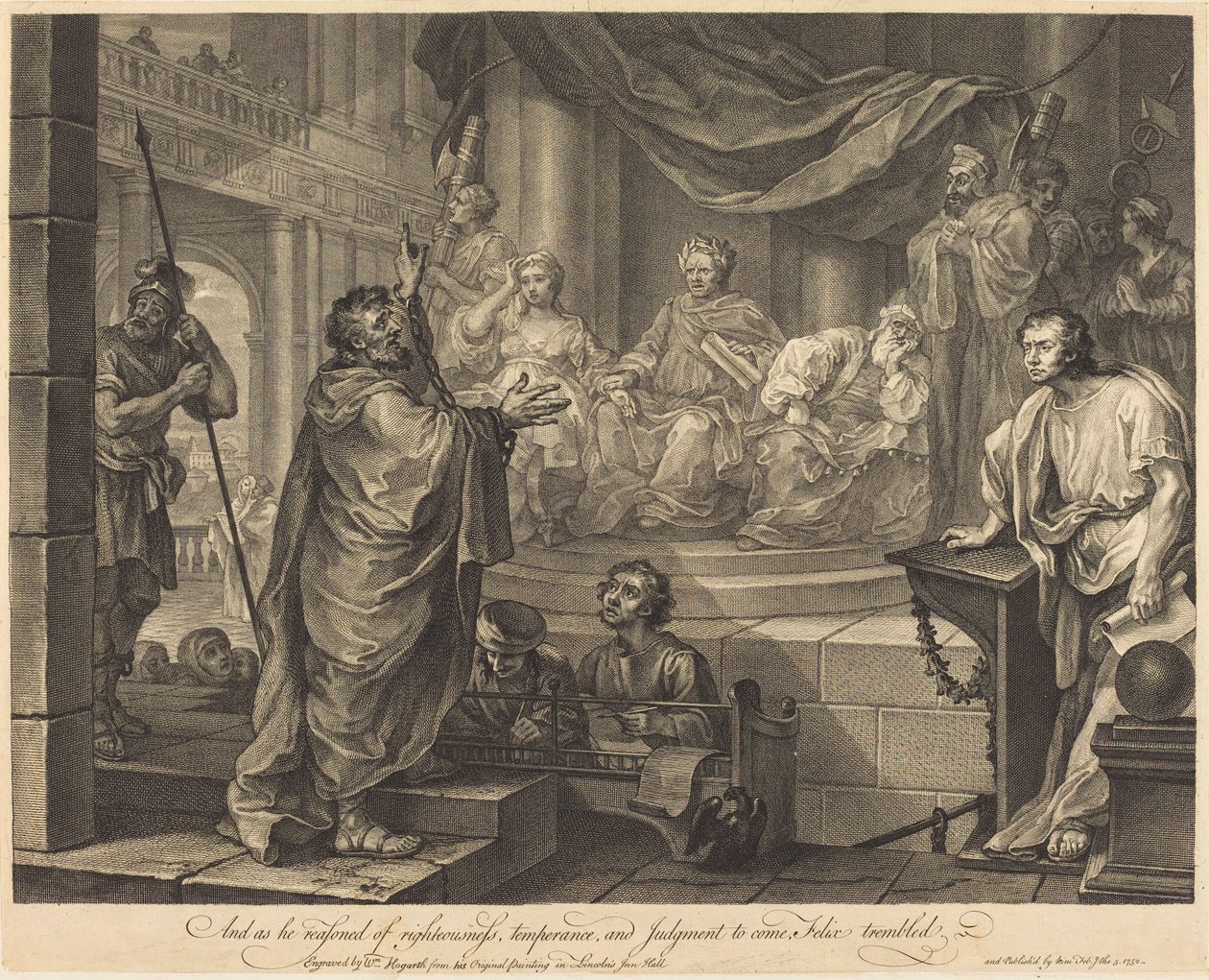 Paul before Felix by William Hogarth