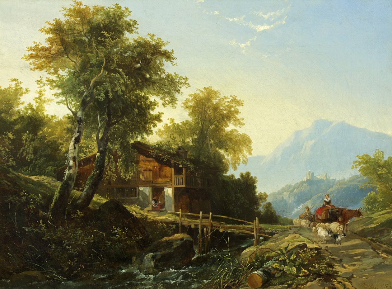 Swiss Chalet by William James Muller