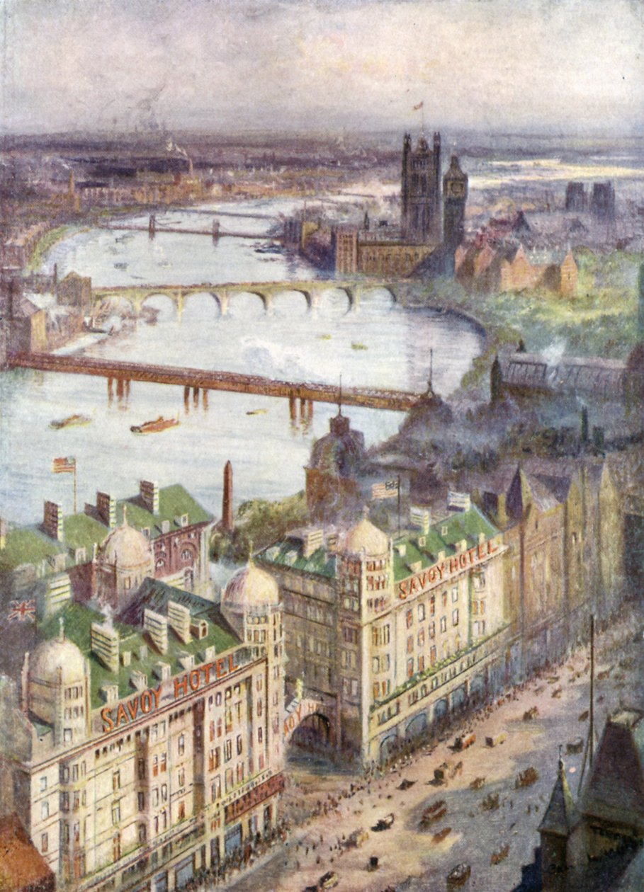 View from Savoy Hotel, Looking West by William Lionel Wyllie