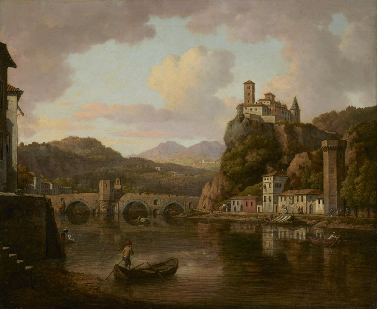 Castle on the Rhône River, Francee by William Marlow