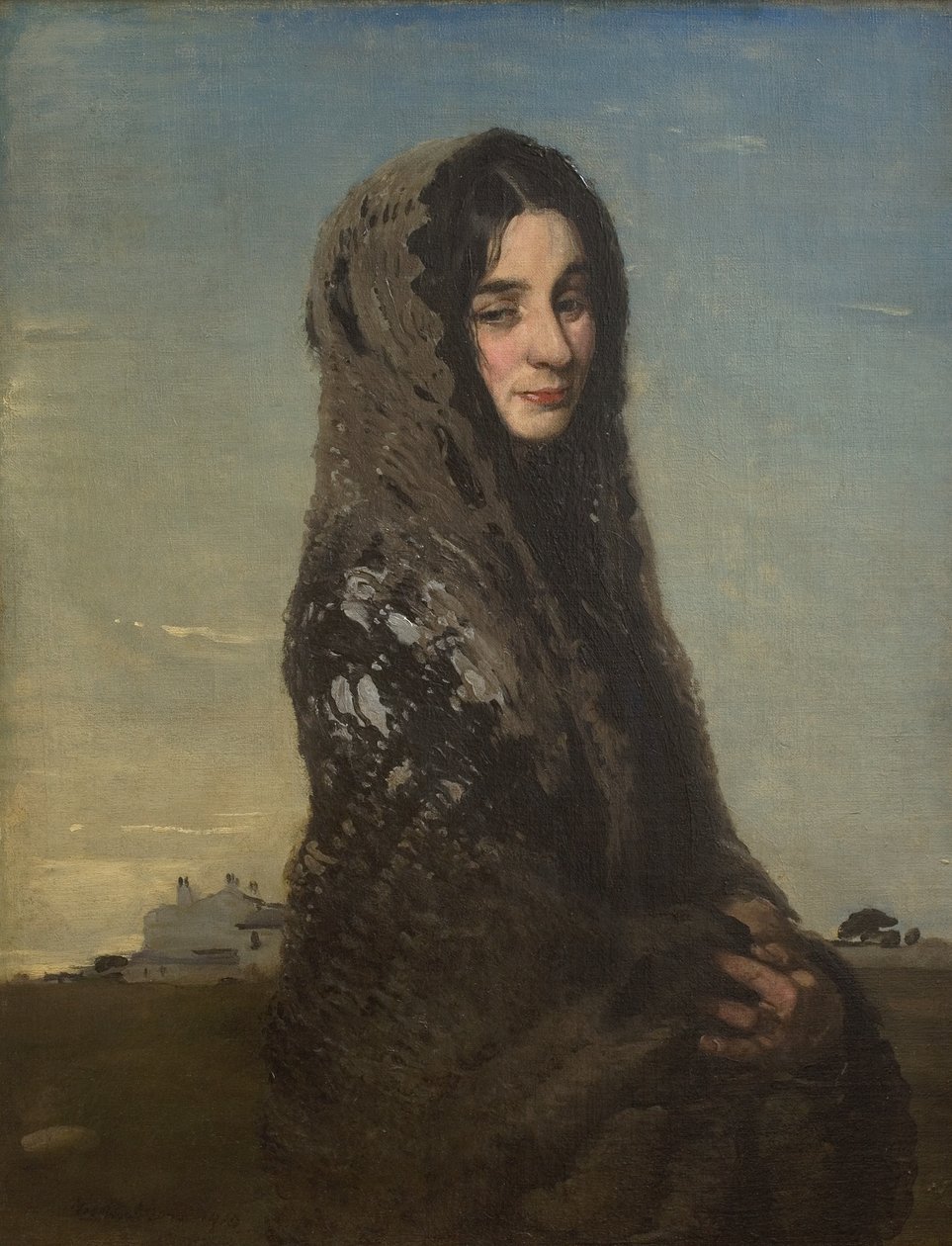 The Grey Shawl by William Nicholson