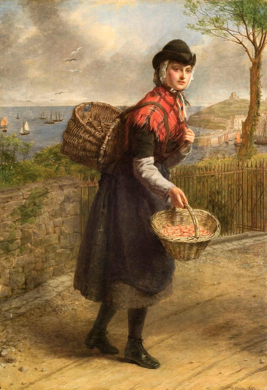 Tenby Prawnseller by William Powell Frith