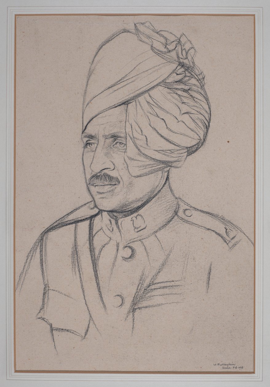 Indian Cavalry Man by William Rothenstein