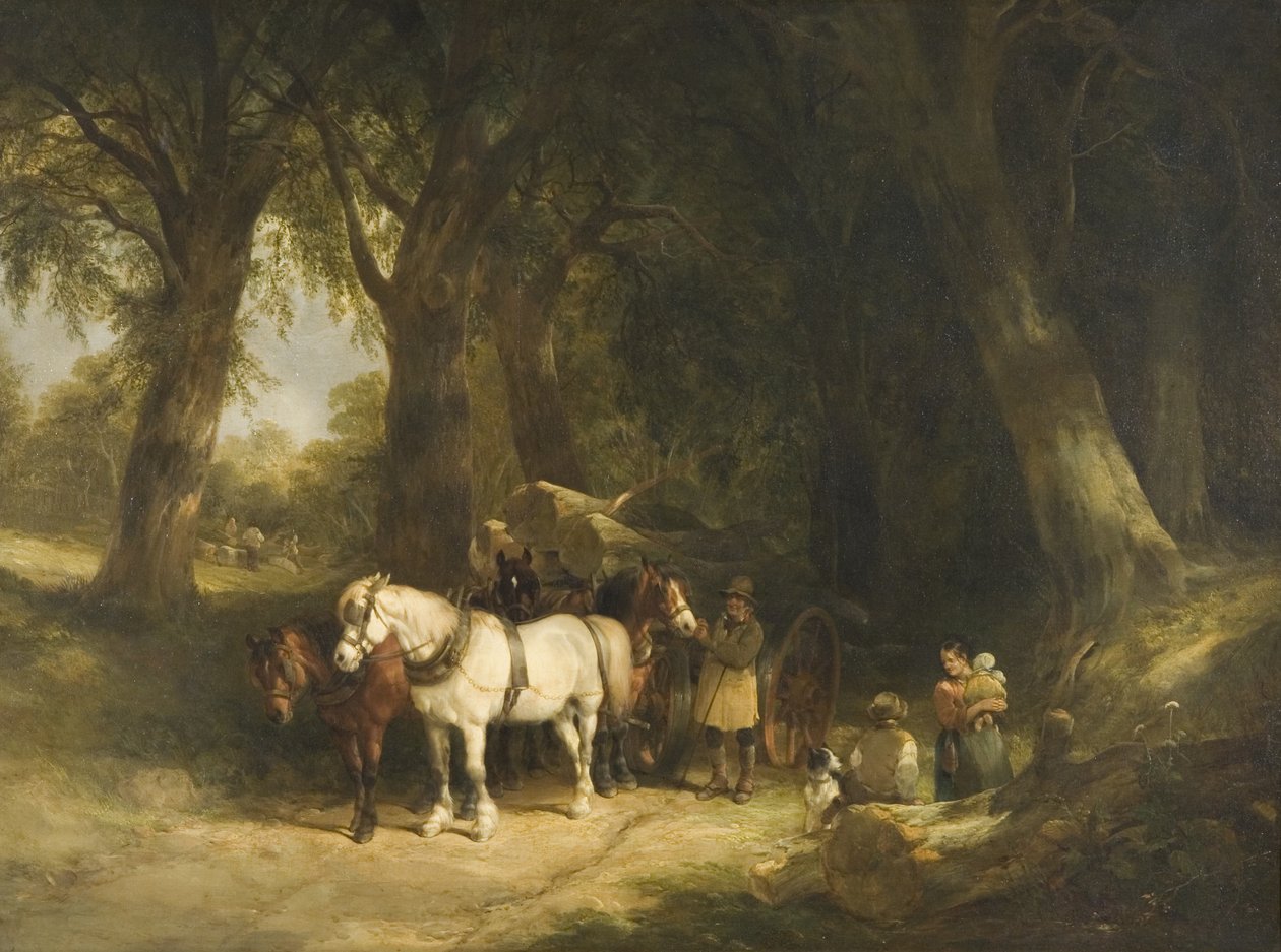 The Timber Wagon by William Snr. Shayer