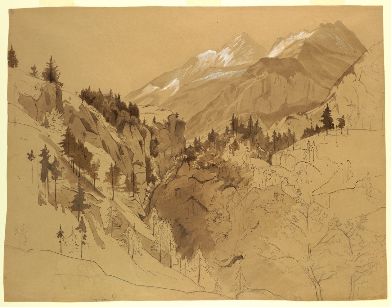 Study of Landscape, Meiringen, Switzerland by William Stanley Haseltine