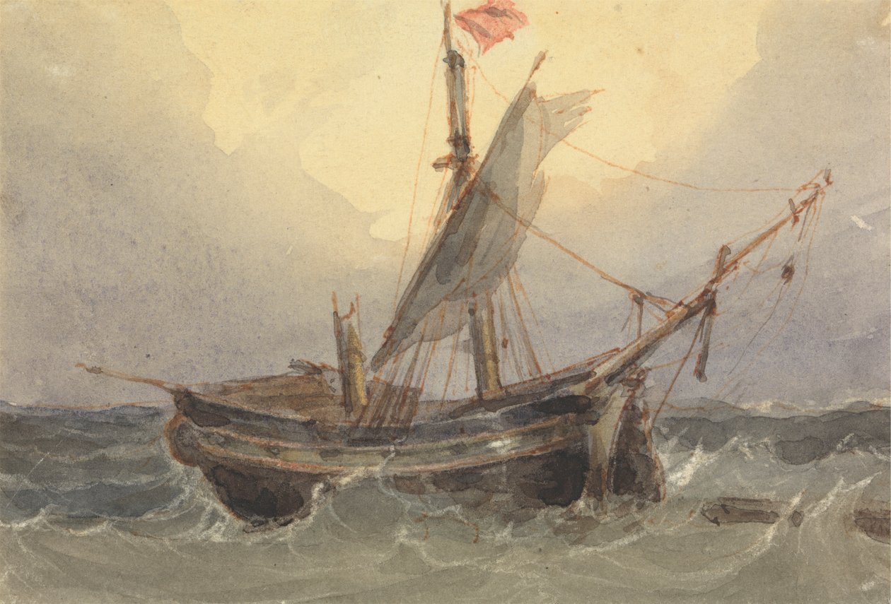 Ship at Sea by William Wyld