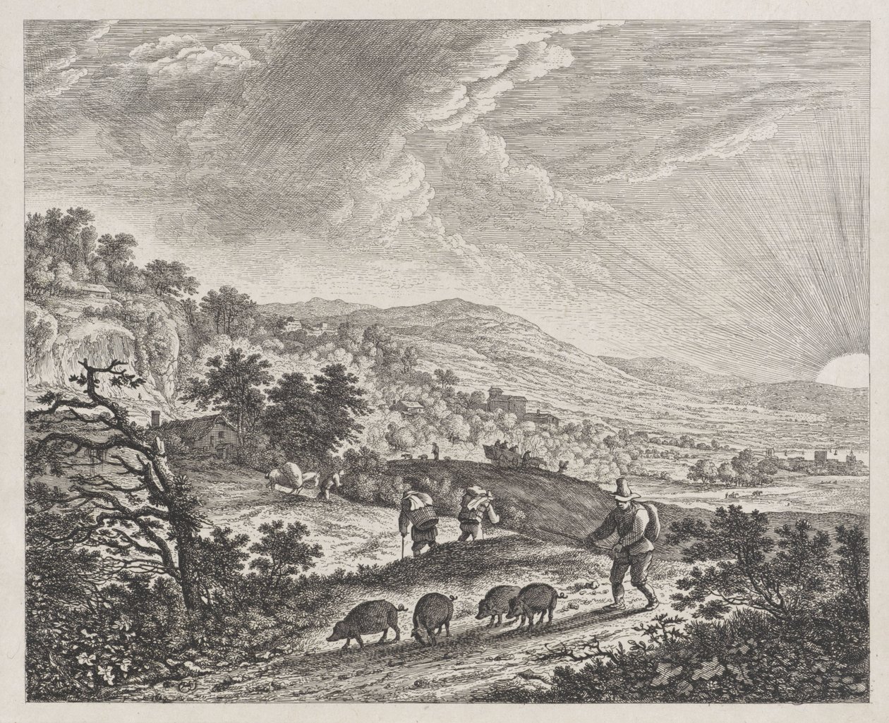 Pig Herder by William Young Ottley