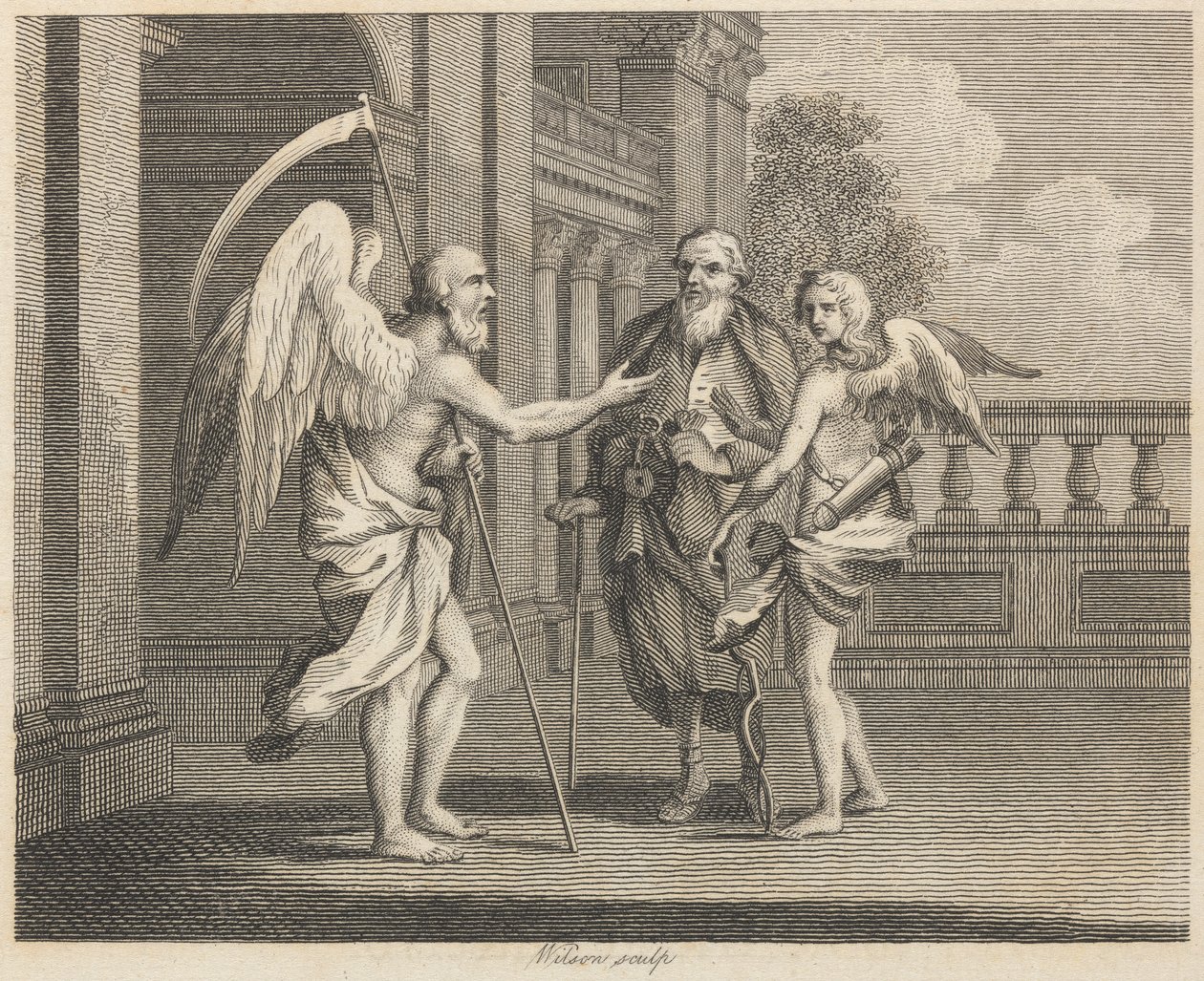 Plutus, Cupid, and Time by Wilson