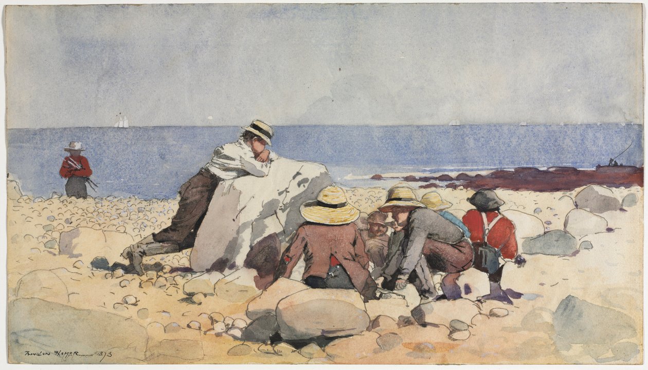A Clam-Bake, 1873 by Winslow Homer